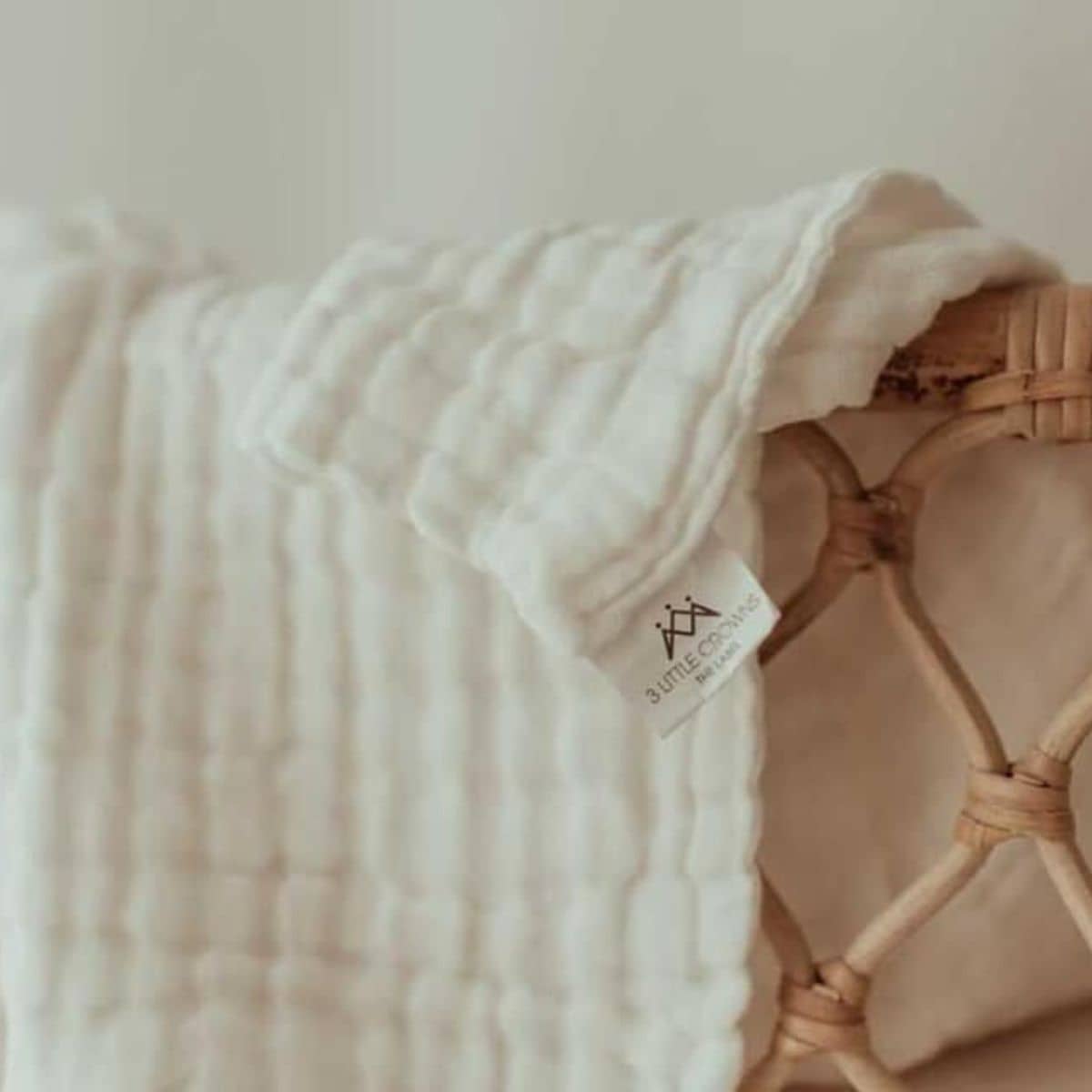 3 Little Crowns Organic Cotton Gauze Blanket