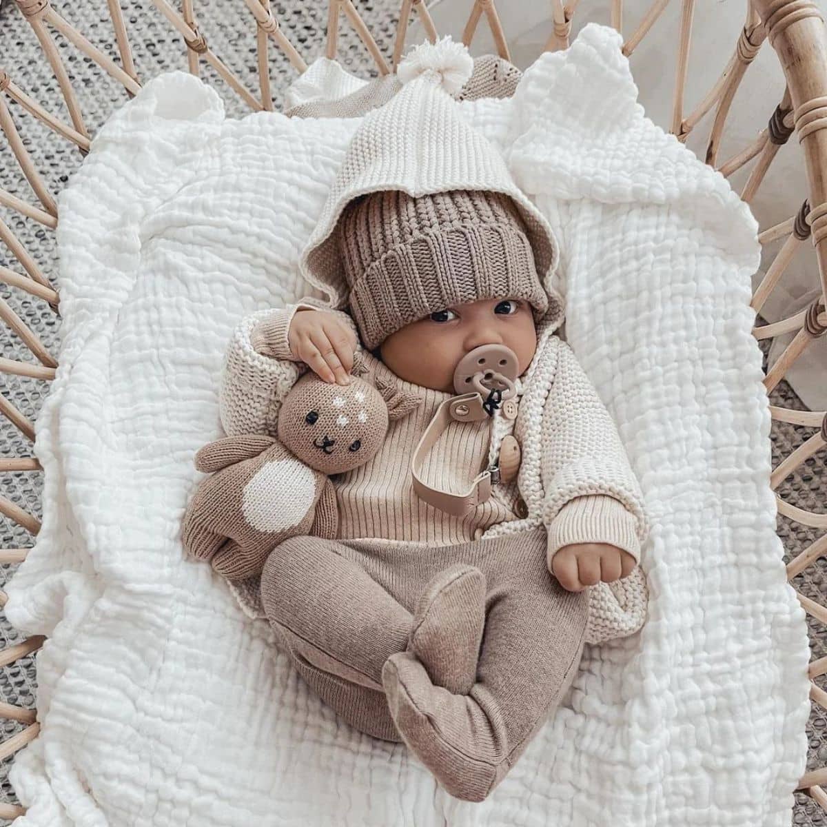 3 Little Crowns Organic Cotton Gauze Blanket