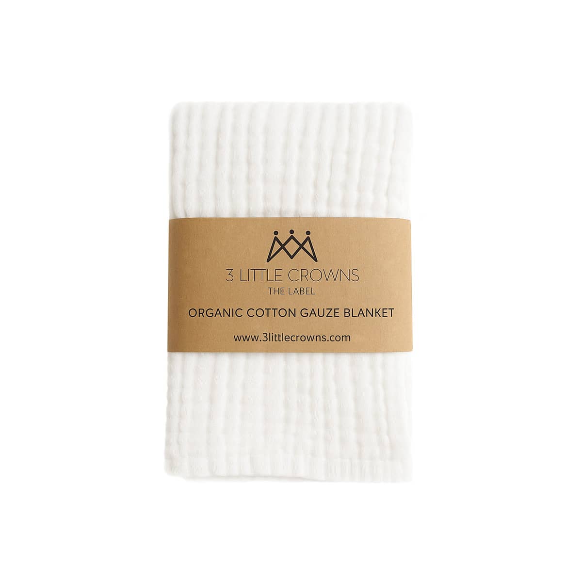 3 Little Crowns Organic Cotton Gauze Blanket