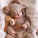 3 Little Crowns Wooden Baby Brush Set