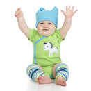 juDanzy Newborn Cotton Leg Warmers - Safari Stripe