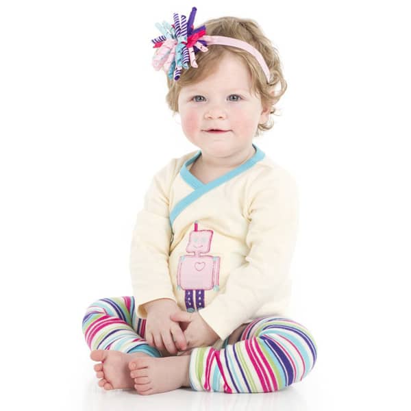 juDanzy Newborn Cotton Leg Warmers - Linear Stripe