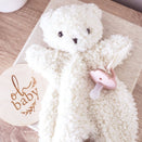 Alimrose Charlie Bear Paci Comforter - Ivory