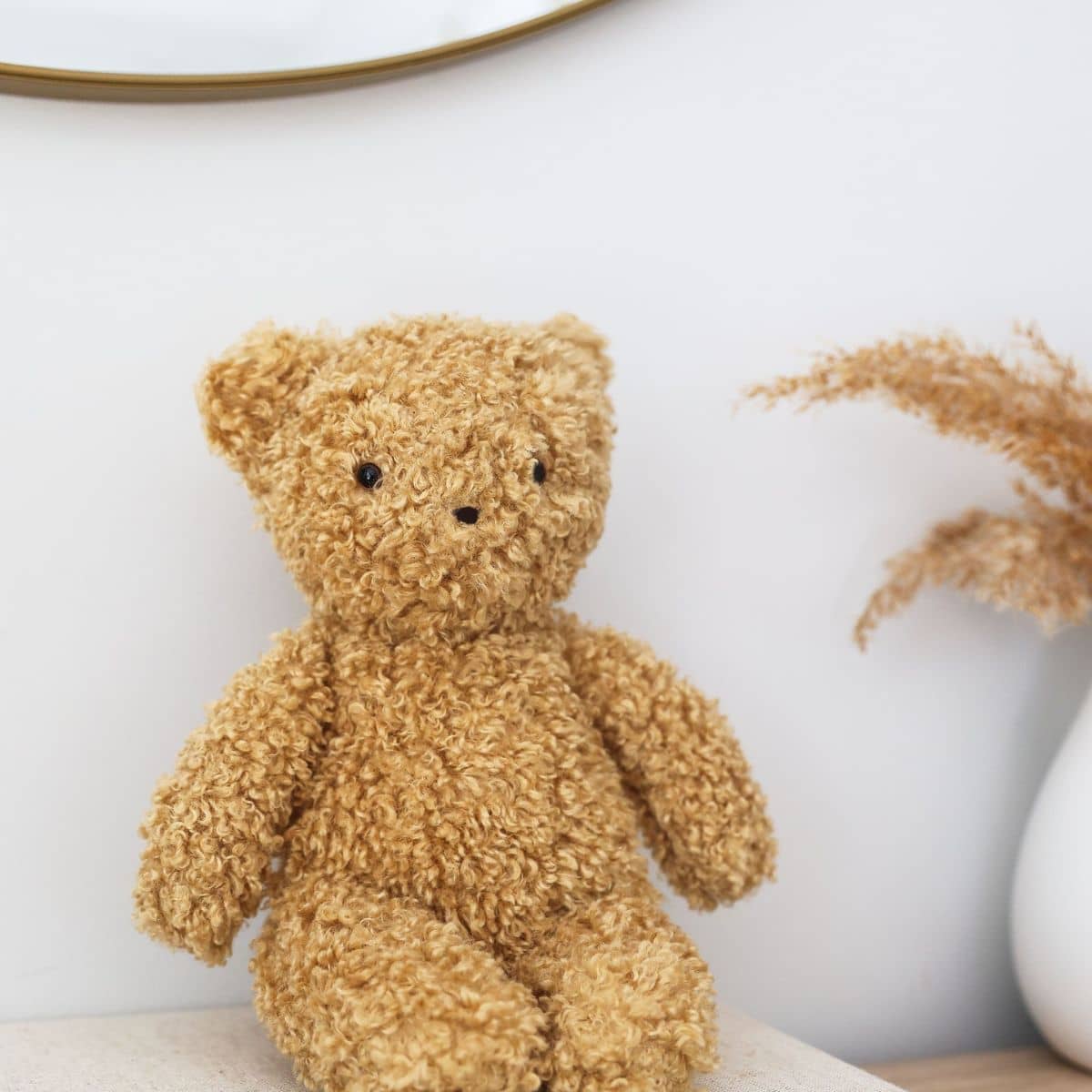 Alimrose Charlie Sherpa Baby Bear - Caramel