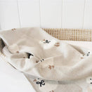 Alimrose Cotton Knit Baby Blanket - Duck Natural