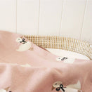 Alimrose Cotton Knit Baby Blanket - Duck Petal