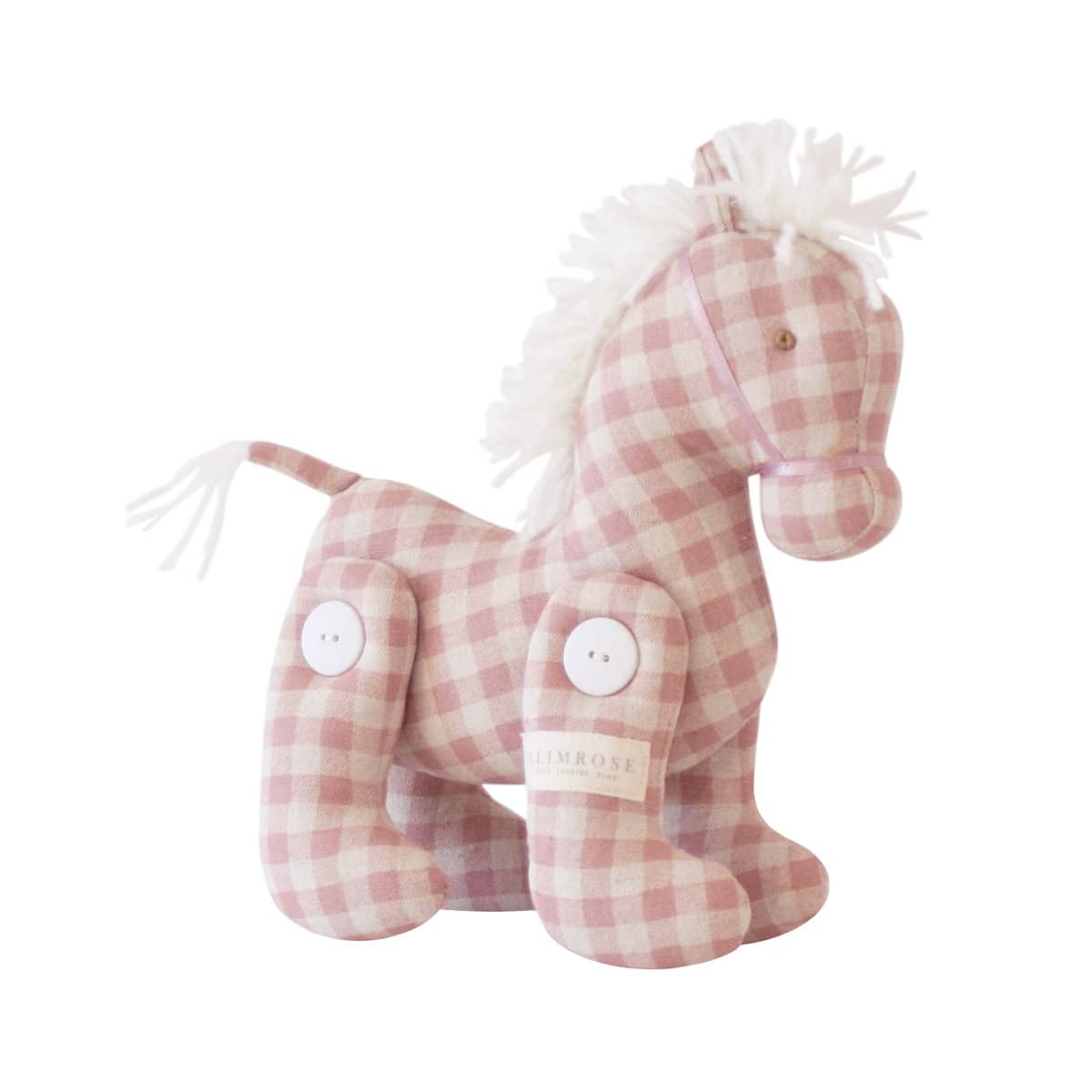 Alimrose Jointed Pony - Rose Check