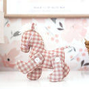 Alimrose Jointed Pony - Rose Check