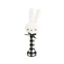 Alimrose Stick Rattle - Baby Bunny - Black Check