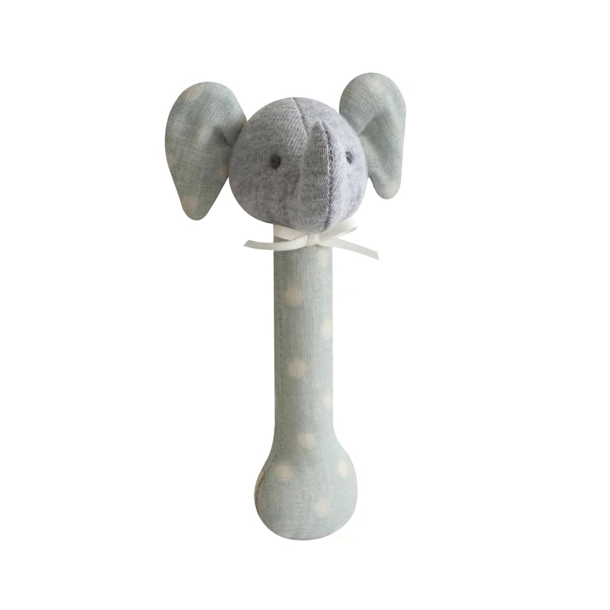 Alimrose Stick Rattle - Elephant - Duck Egg Blue