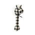 Alimrose Stick Rattle - Horse - Black Check