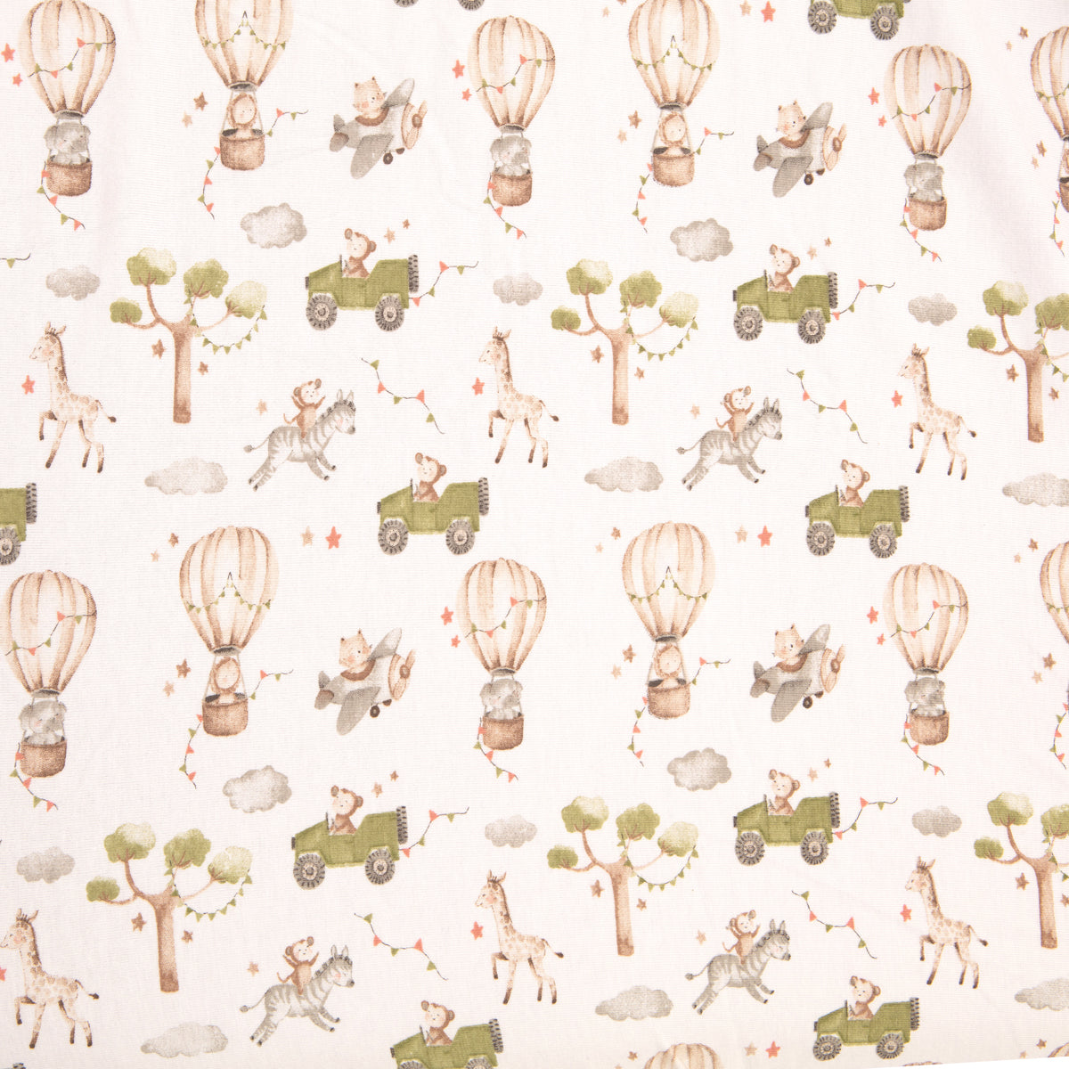 All4Ella Fitted Cot Sheet - Monkey Carnival