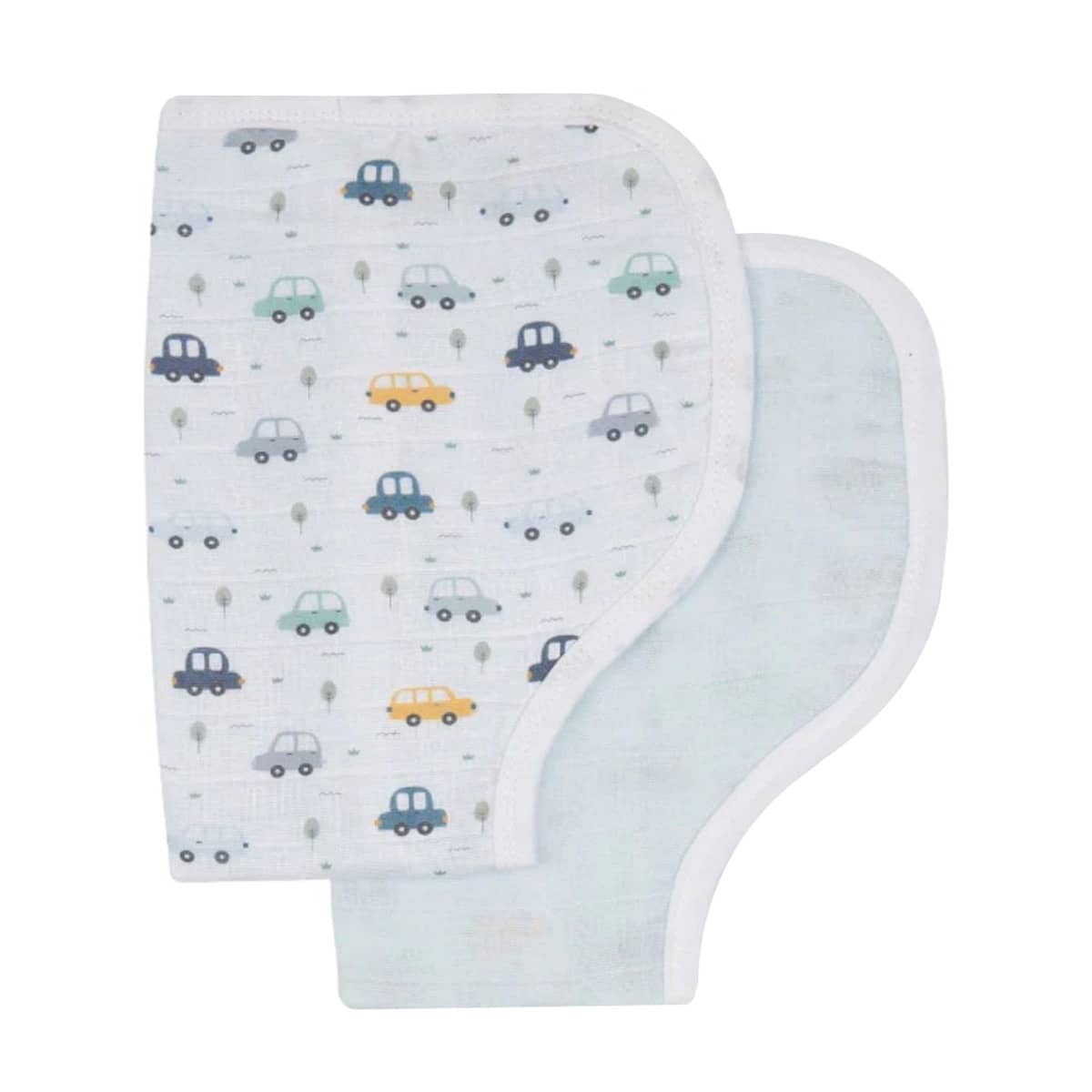 All4Ella Organic Burp Cloths - Beep Beep