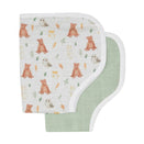 All4Ella Organic Burp Cloths - Forest Friends