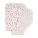 All4Ella Organic Burp Cloths - Pink Petals