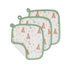 All4Ella Organic Wash Cloths - Forest Friends