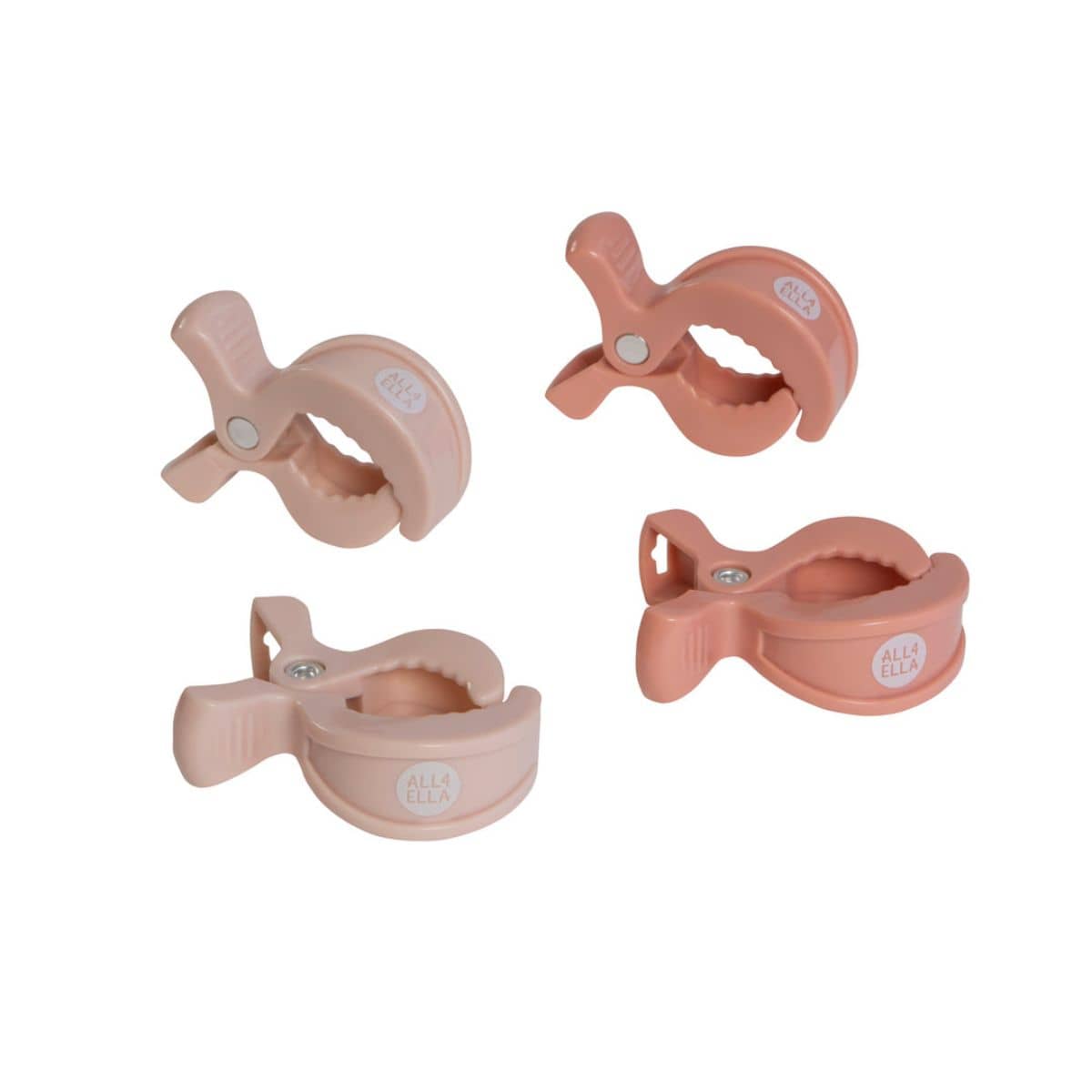 All4Ella Pram Pegs 4pk - Cream Peach
