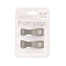 All4Ella Pram Pegs 2pk - Grey