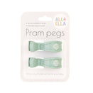 All4Ella Pram Pegs 2pk- Sage