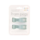 All4Ella Pram Pegs 2pk - Steel Blue