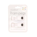 All4Ella Pram Pegs 2pk - White