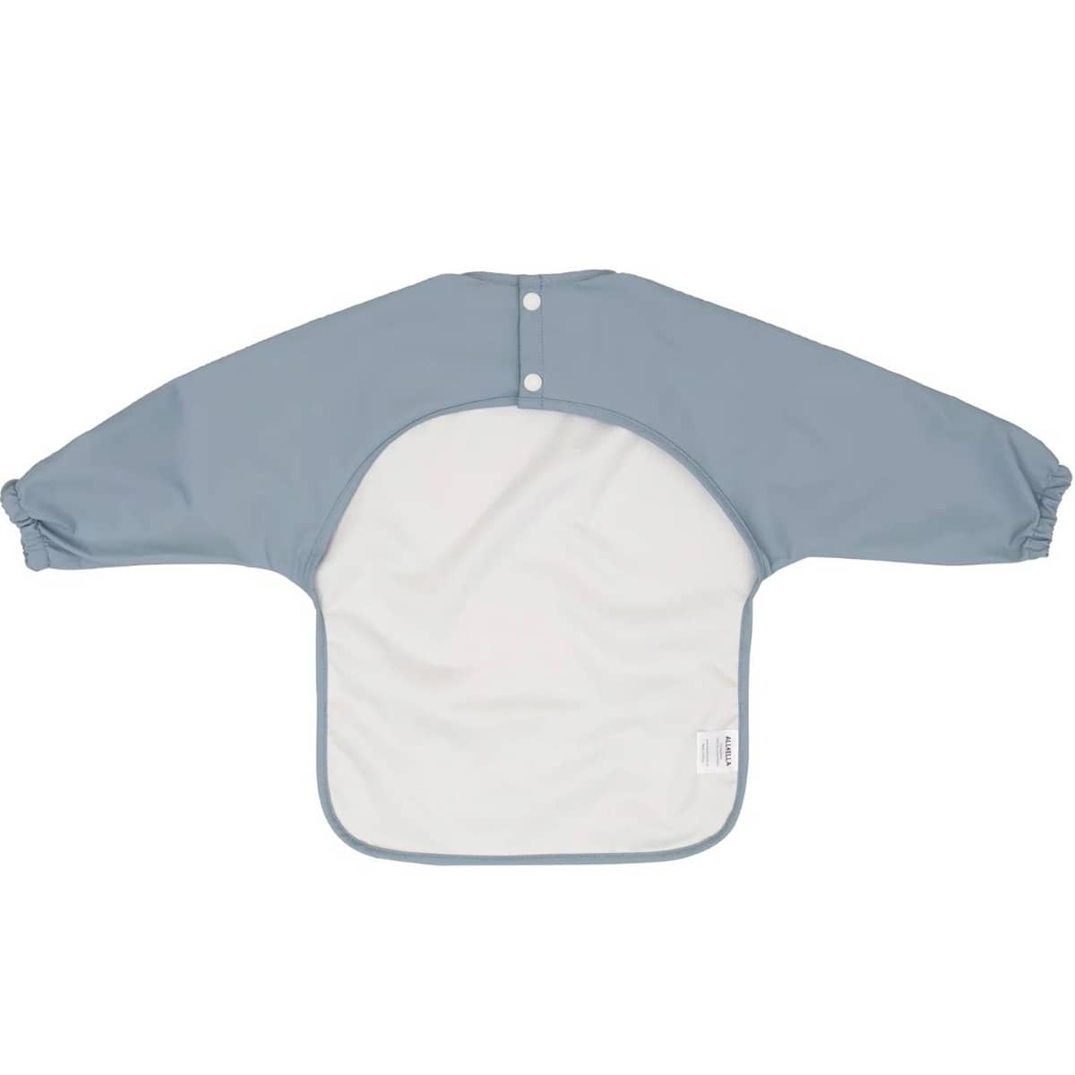 All4Ella Recycled Long Sleeve Bib - Two-tone Light Blue