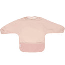 All4Ella Recycled Long Sleeve Bib - Two-tone Light Pink