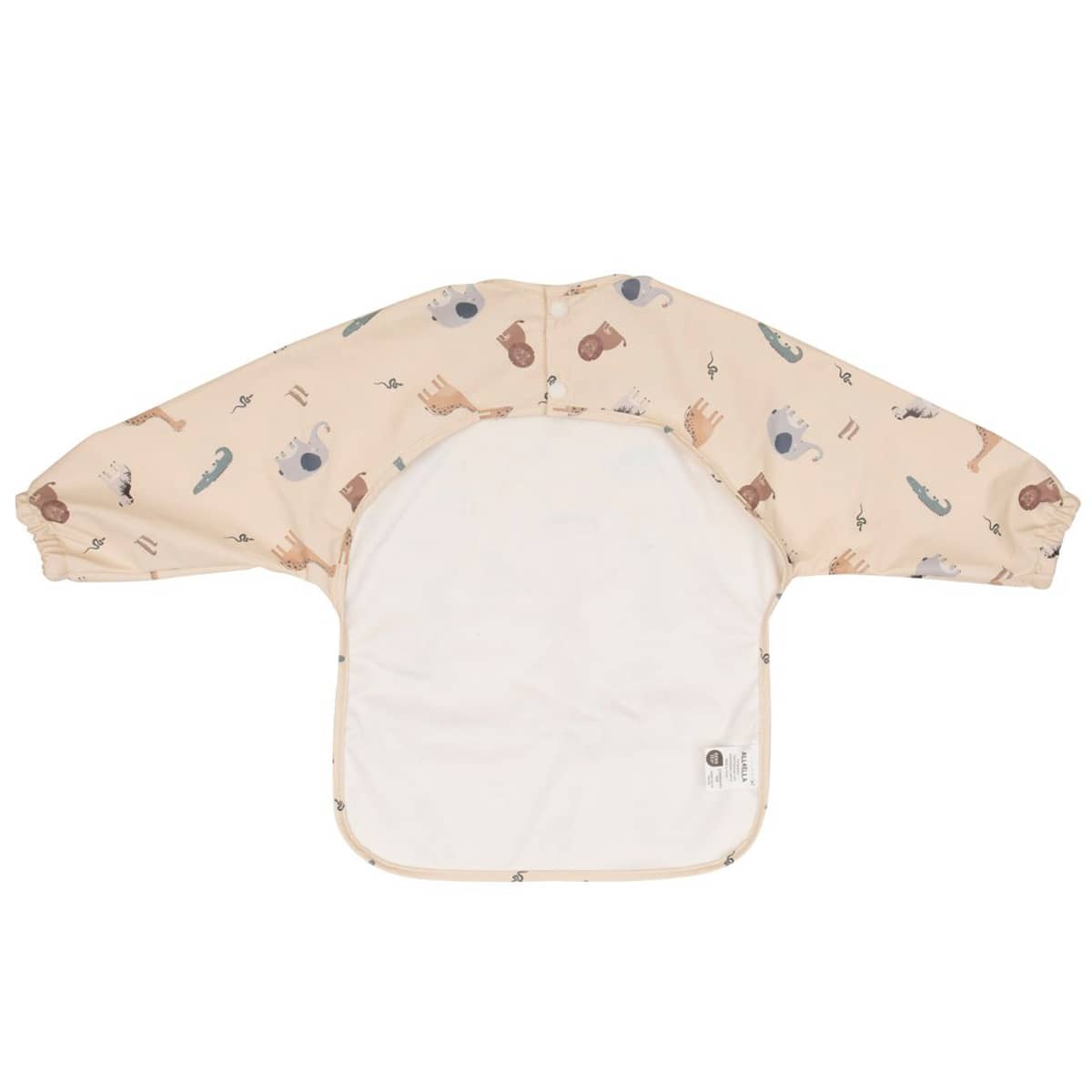 All4Ella Recycled Long Sleeve Bib - Wild Animals