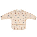 All4Ella Recycled Long Sleeve Bib - Wild Animals
