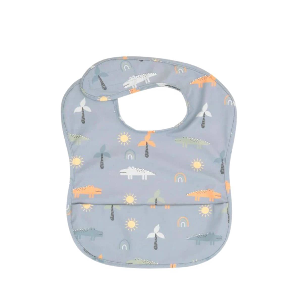 All4Ella Recycled Pouch Bib - Crocodile