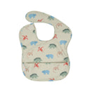 All4Ella Recycled Pouch Bib - Dinosaurs