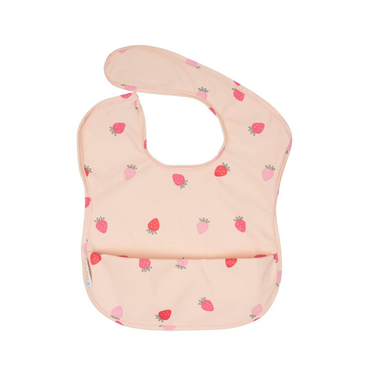 All4Ella Recycled Pouch Bib - Strawberries