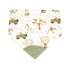 All4Ella Reversible Bandana Bib with Silicone Teether - Monkey