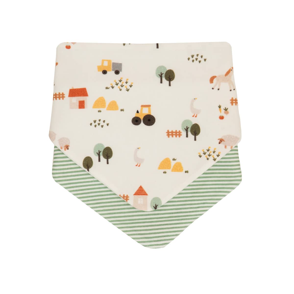 All4Ella Reversible Bandana Bibs 2pk - Country Farm