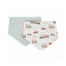 All4Ella Reversible Bandana Bibs 2pk - Blue Trucks