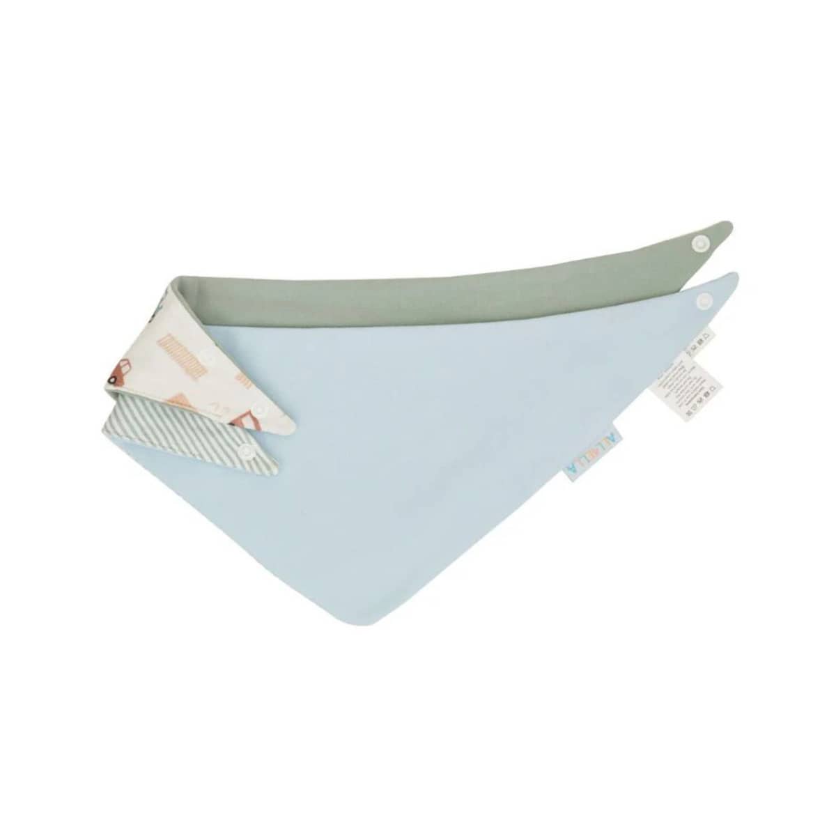 All4Ella Reversible Bandana Bibs 2pk - Blue Trucks