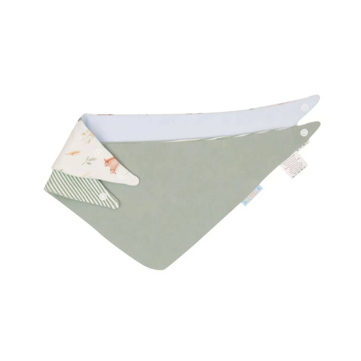 All4Ella Reversible Bandana Bibs 2pk - Forest Friends