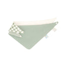 All4Ella Reversible Bandana Bibs 2pk - Gingham Sage