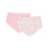 All4Ella Reversible Bandana Bibs 2pk - Pink Petals
