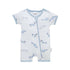 Aster & Oak Short Sleeve Zip Romper - Under the Sea