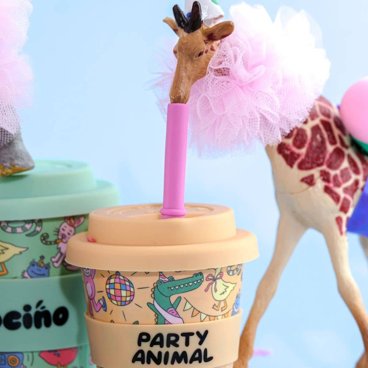 BBcino Reusable Cup - 120ml BBcino - Party Animal in Orange