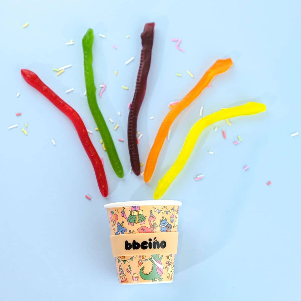BBcino Reusable Cup - 120ml BBcino - Party Animal in Orange