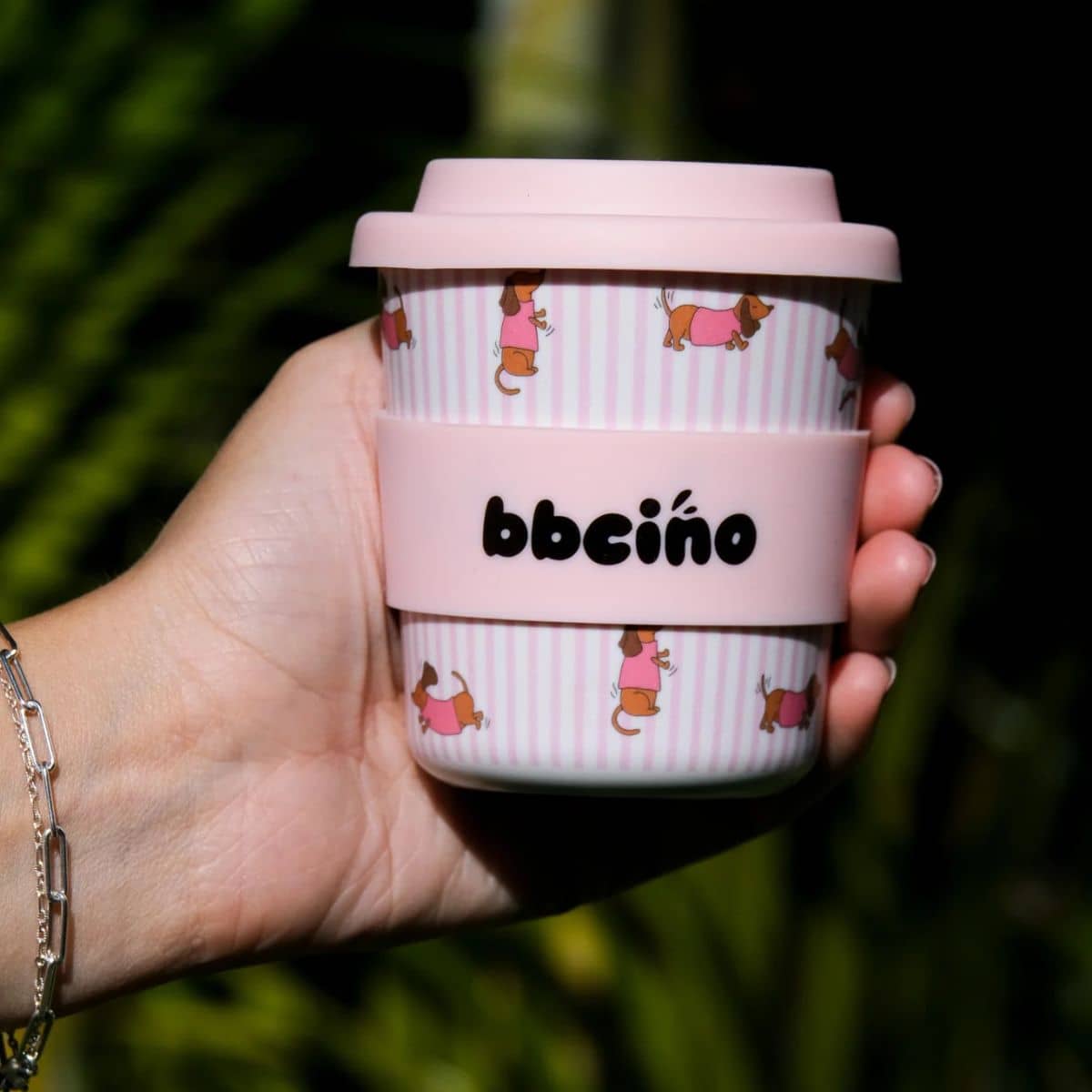 BBcino Reusable Cup - 240ml BambinoCino - Dash in Pink