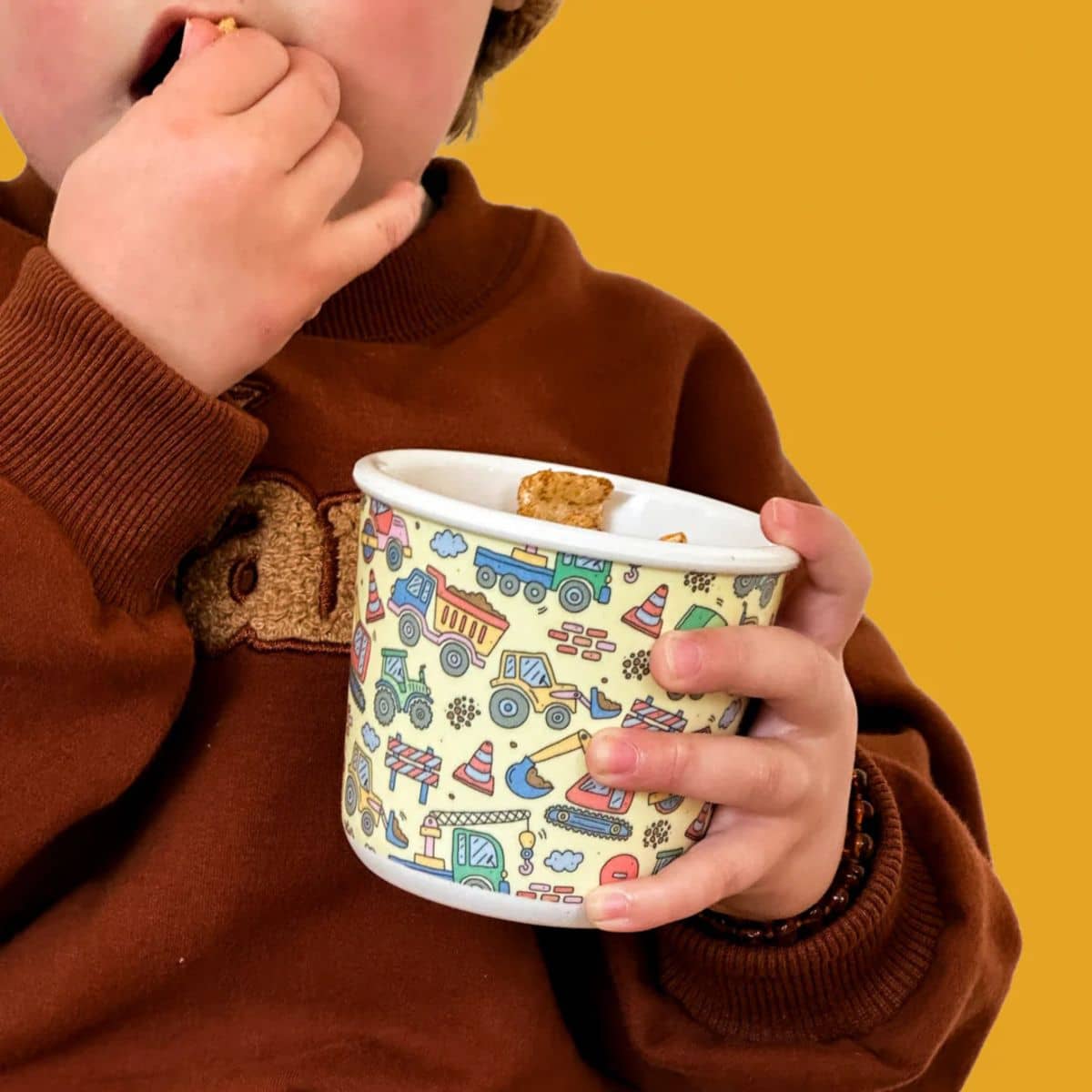 BBcino Reusable Snack Pot - 220ml Bamboo - Dig It
