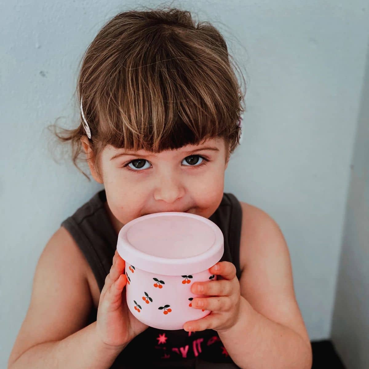 BBcino Reusable Snack Pot - 250ml Silicone - Cherub