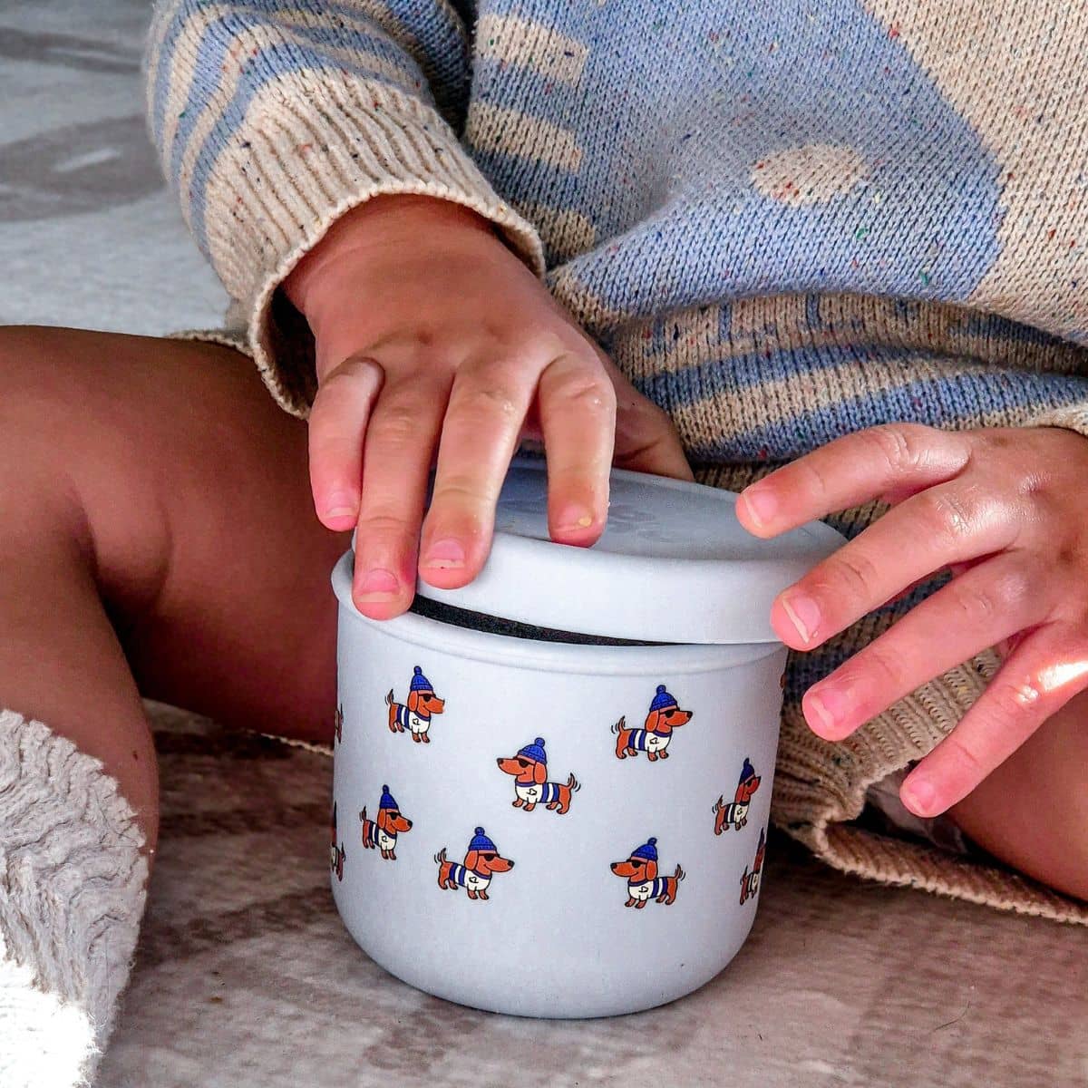BBcino Reusable Snack Pot - 250ml Silicone - Dagwood