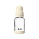 BIBS Baby Glass Bottle Set - Latex Teat - 120ml - Ivory
