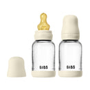BIBS Baby Glass Bottle Complete Set - Latex Teat - 120ml - Ivory