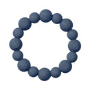 BIBS Beaded Teething Ring - Steel Blue