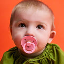 BIBS Colour Dummies - Round - Baby Pink